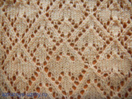 Argyle Triangle Lace Free Knitting Stitch - Knitting Kingdom