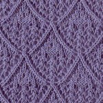 Square in a Diamond Lace Knitting Stitch - Knitting Kingdom