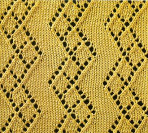 Diamond Zig Zag Lace Pattern - Knitting Kingdom