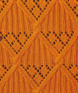 Ribbed Diamond Knitting Stitch - Knitting Kingdom