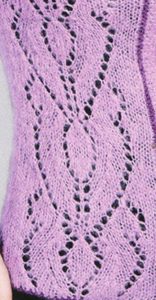 Shield Lace Panel Knitting Stitch - Knitting Kingdom