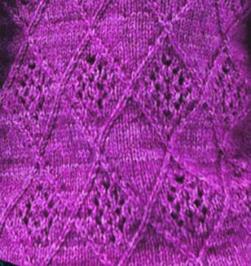 Lattice and Lace Knitting Stitch - Knitting Kingdom