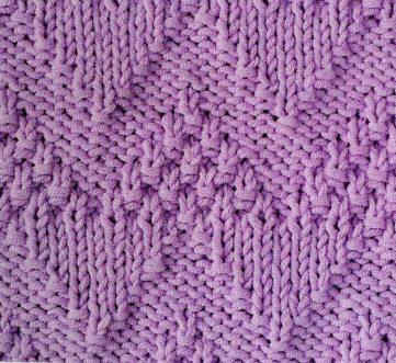 Moss Stitch Chevron Knitting Stitch Free - Knitting Kingdom