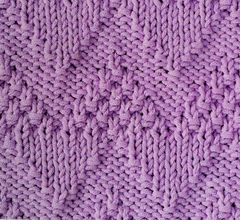 Easy Diamond Pattern Knitting Stitch - Knitting Kingdom