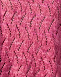 Free Flame Chevron Knitting Stitch - Knitting Kingdom