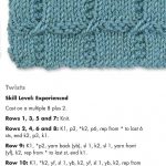 Knitting Stitch Pattern for Checkered Twists