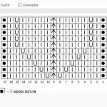 Lace stitch free chart with chevron leaf - Knitting Kingdom