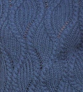 Diagonal Rib Stitch and Cable Ropes Knit Stitch - Knitting Kingdom