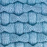 Basket weave Continuous Cable Variation Knitting Stitch