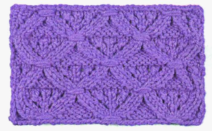 Diamond Slip Knitting Stitch