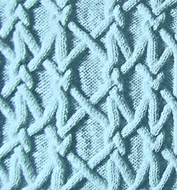 Celtic Cable Mesh Knitting Stitch
