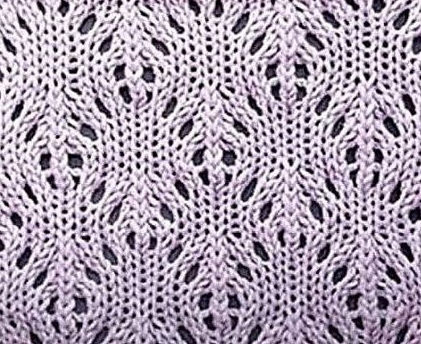 Diamond Pattern Lace Eyelets Knitting Stitch