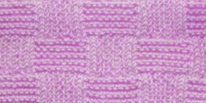 Rib and Garter Square Pattern Stitch