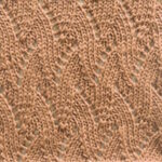 Wavy Flames Free Lace Knitting Stitch