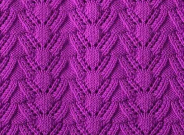 Free Lace Scallop Knitting Stitch